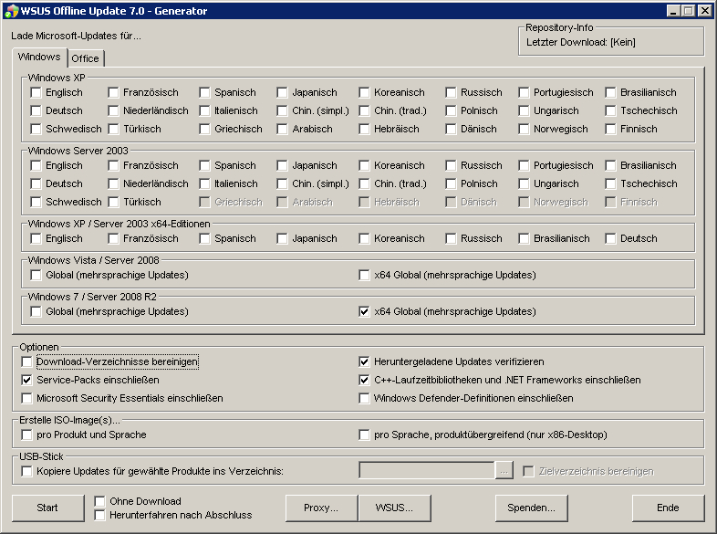 Aktuelle Updates für Windows Server 2008 R2 bzw für WHS 2011 herunterladen