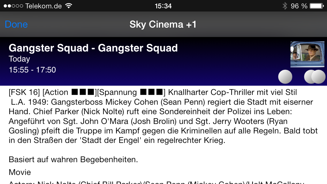 EPG Sendungsdetails