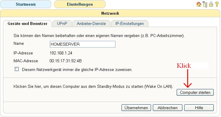 Klick Starten
