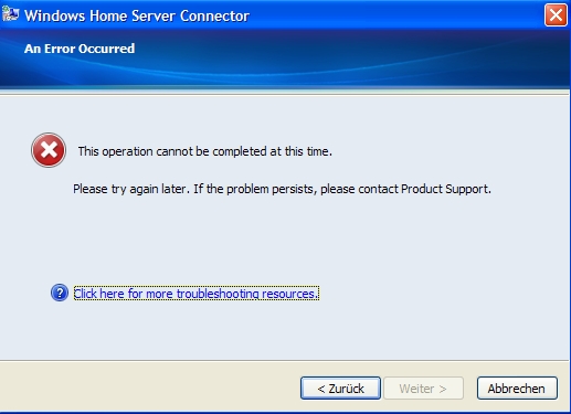 Folgendes wird als FAIL gemeldet:  Windows Home Server AppPool is off.   Hat das was zu sagen??