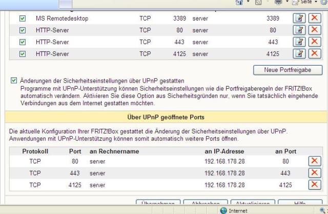 Meine Port freigabe