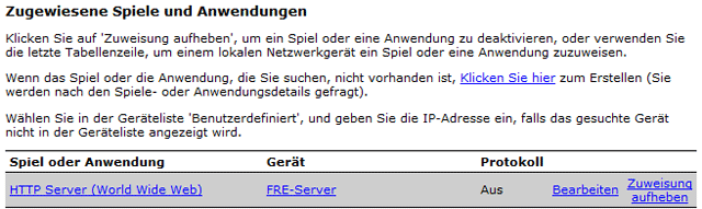 Zuweisung