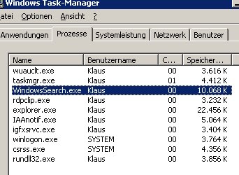 Screenshot Acer WHS