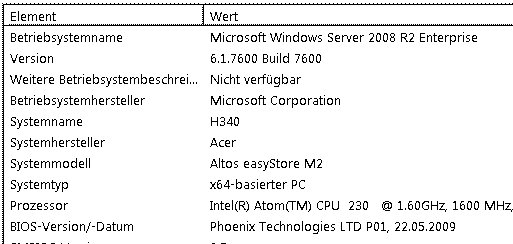 h340 mit Windows 2008 R2, Systeminfo.gif
