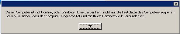 Fehlermeldung