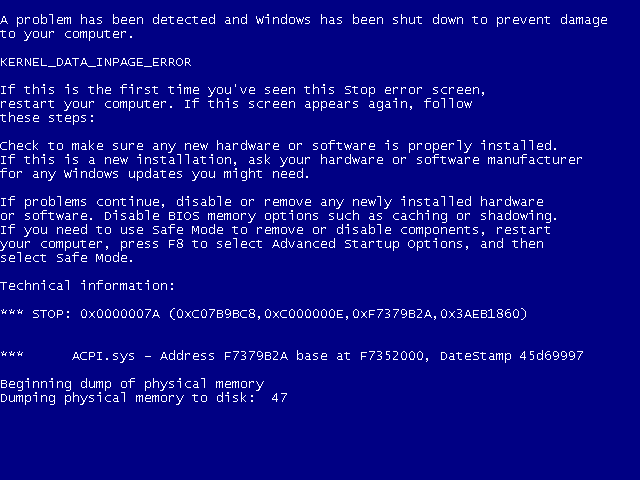 bluescreen