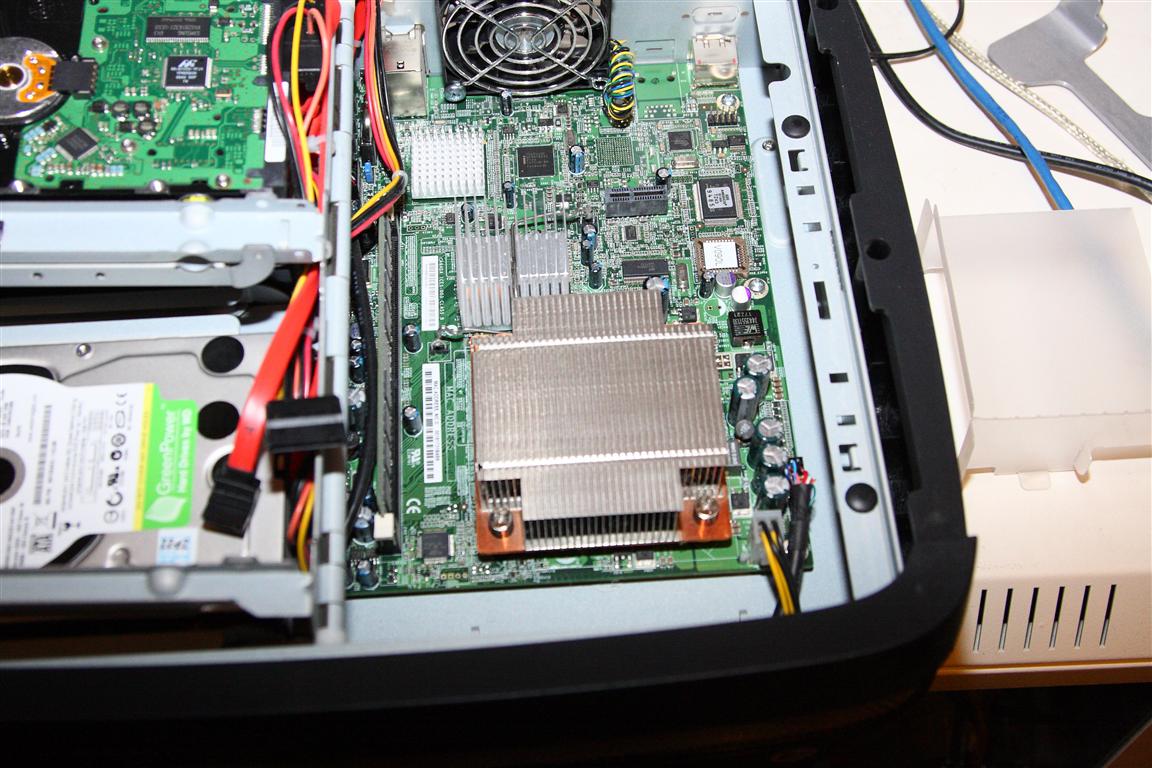 Nach Entfernen des "Windkanals"