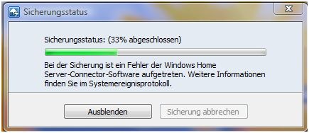 Zuerst habe ich diese Fehlermeldung erhalten