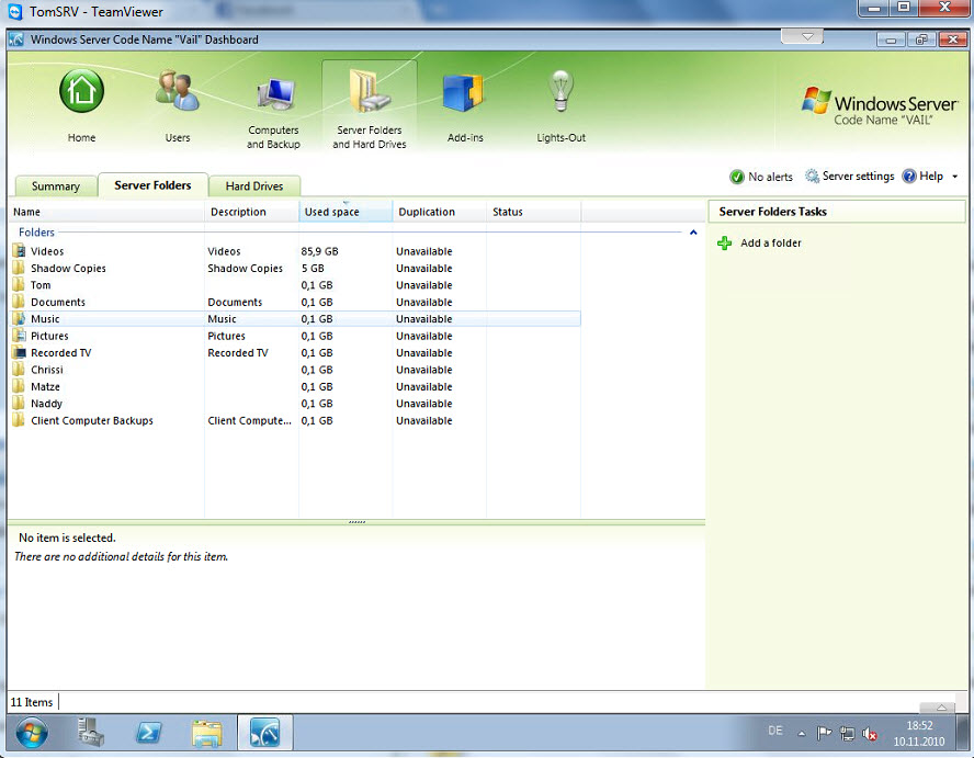 Server Folders