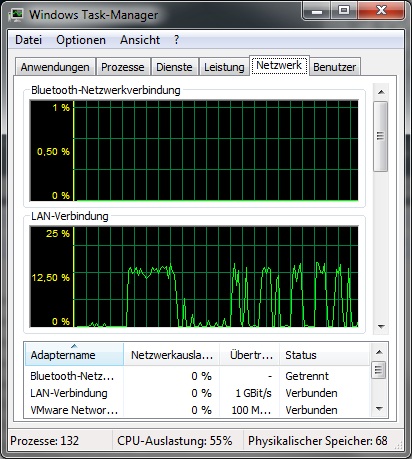 Dateitransfer per Explorer 1GB Datei