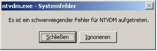 Hier ein Screenshot von dem ganzen Schlamassel.