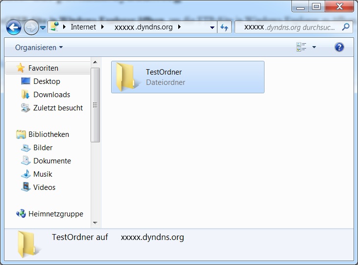 Zugriff auf FTP-Server