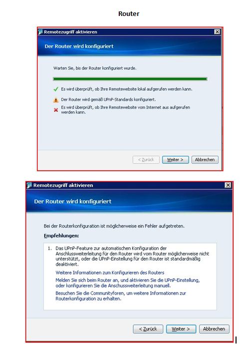 3.Routermeldung