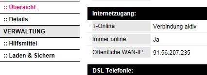 aus Konfig Speedport W920V