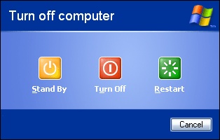 Shutdownmenü