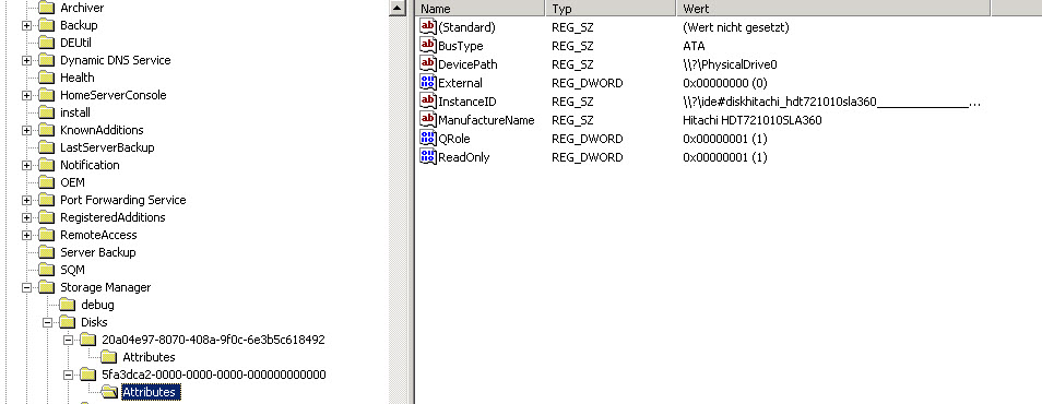 Device Path vorhanden