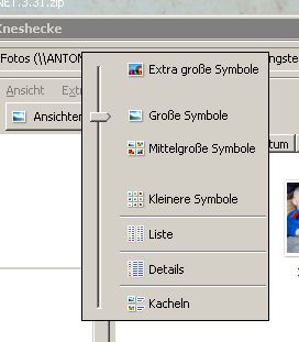 Menü Ansicht ... Beispiel