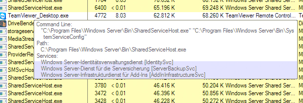Screenshot Process Explorer 1