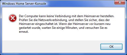Fehlermeldung nach Anmeldeversuch über WLAN und Vista