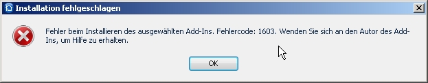 Fehlermeldung 2