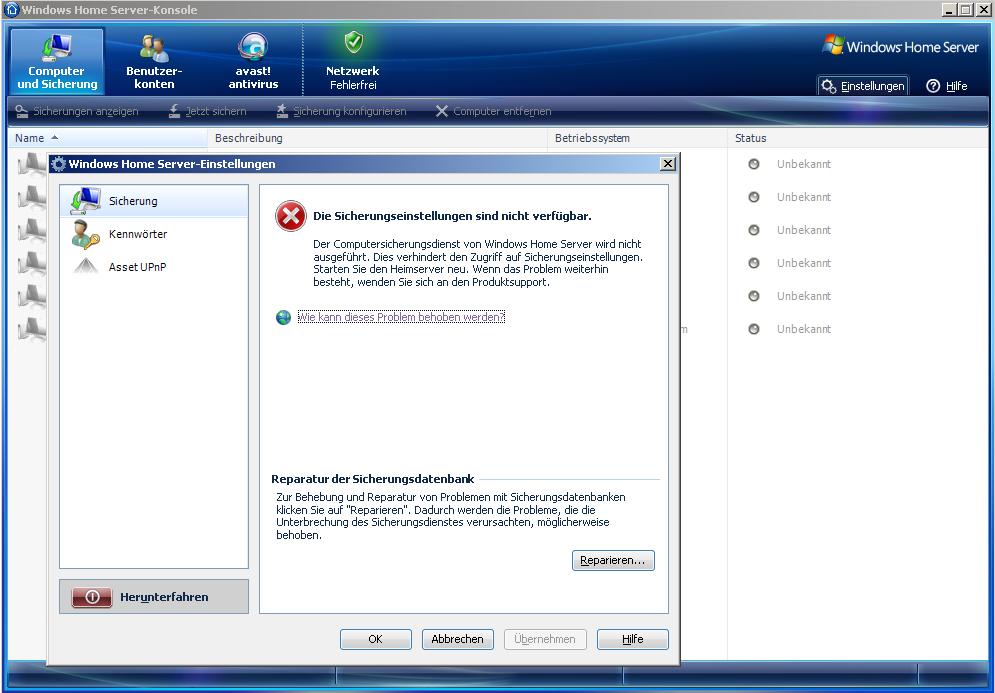 gibt es noch Hoffnungen für meine Computersicherungen?